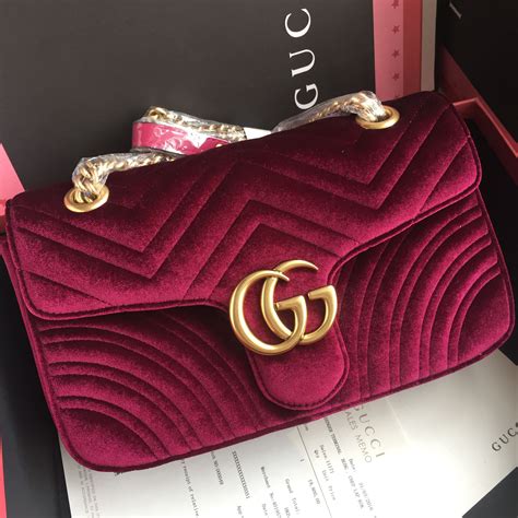 gucci marmont velvet bag review